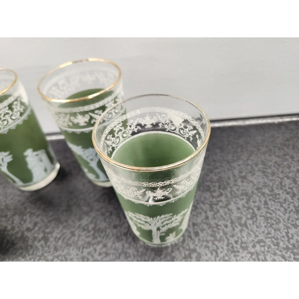 Set of 4 Vintage Wedgwood Jasperware Jeanette Green Hellenic 5